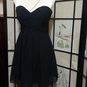 BILL LEVkOFF🎀 black strapless dress size 6